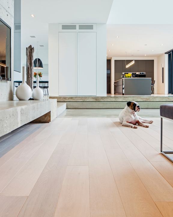 Khayeri flooring in a private residence