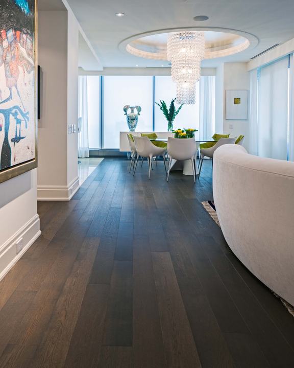 Khayeri flooring in a private residence