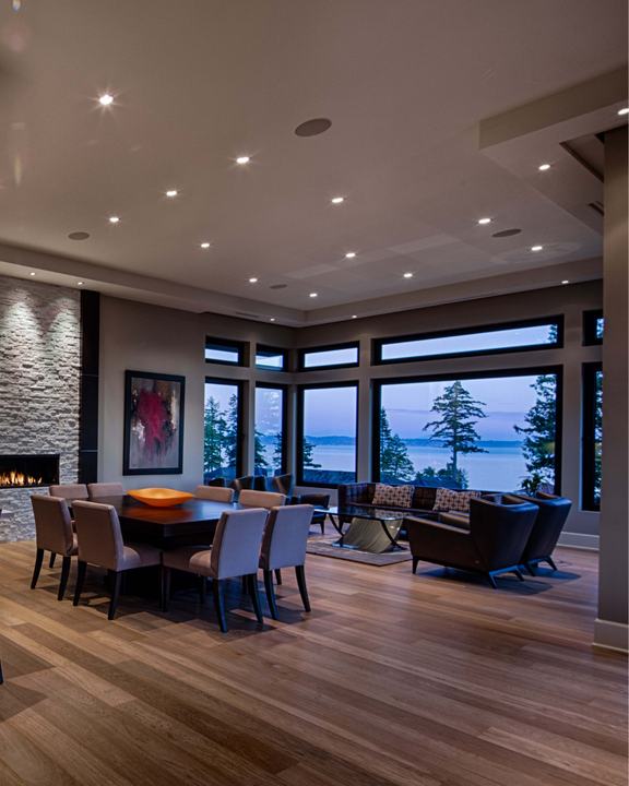 Khayeri flooring in a private residence